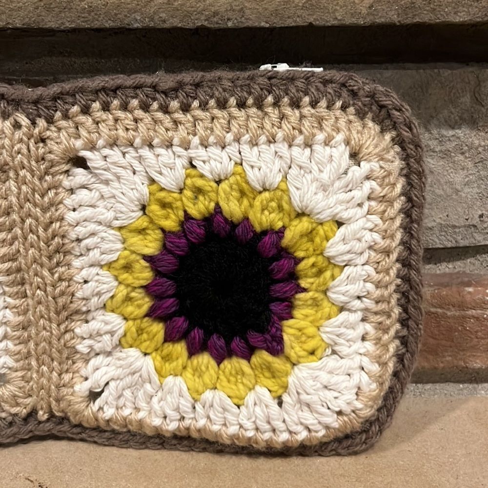 Handmade Crotchet Knit Cottagecore Clutch - Picture 2 of 5